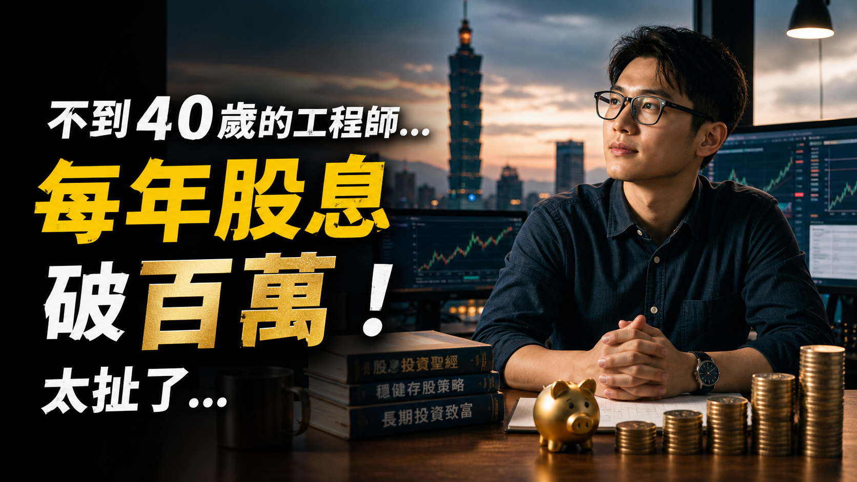 不到 40歲的工程師…他靠「存股」每年股息 破 百 萬！太扯了…