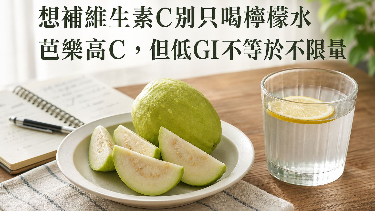想補維生素C別只喝檸檬水：芭樂很高C，但低GI不等於不限量
