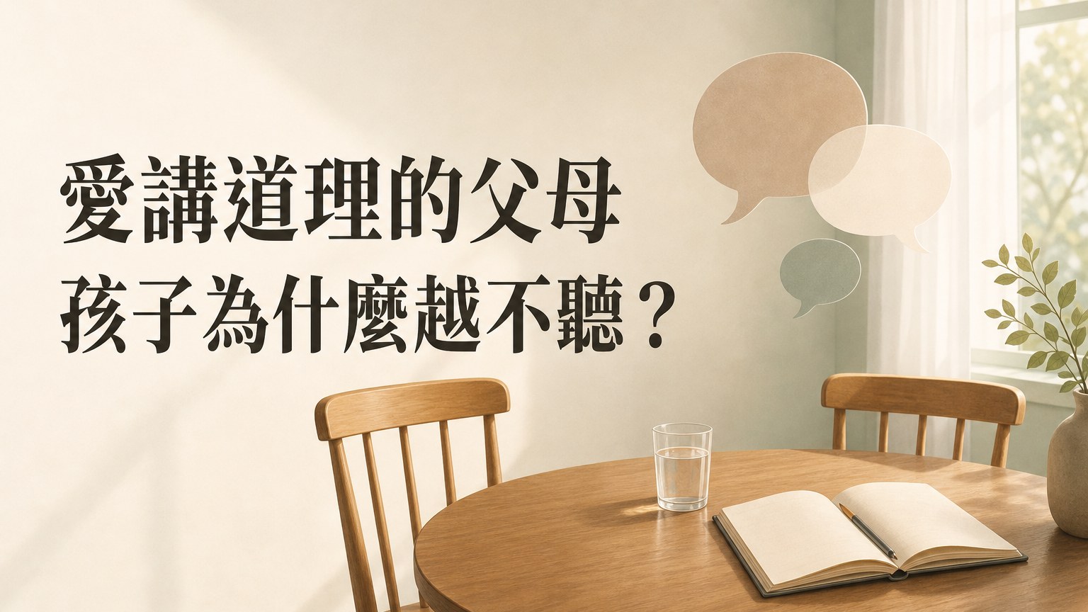 愛講道理的父母，孩子往往越不聽話！其實你想錯了，關鍵是要先做…
