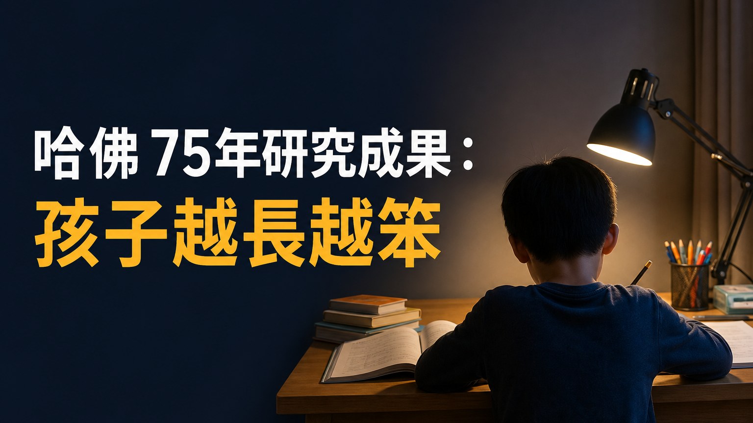 哈佛 75年研究成果：孩子越長越笨，多半有 6種壞習慣