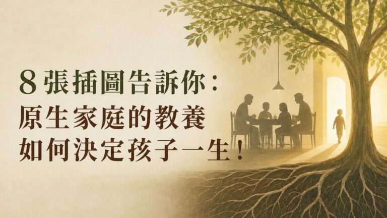 ８張插圖告訴你：原生家庭的教養 如何決定孩子一生！