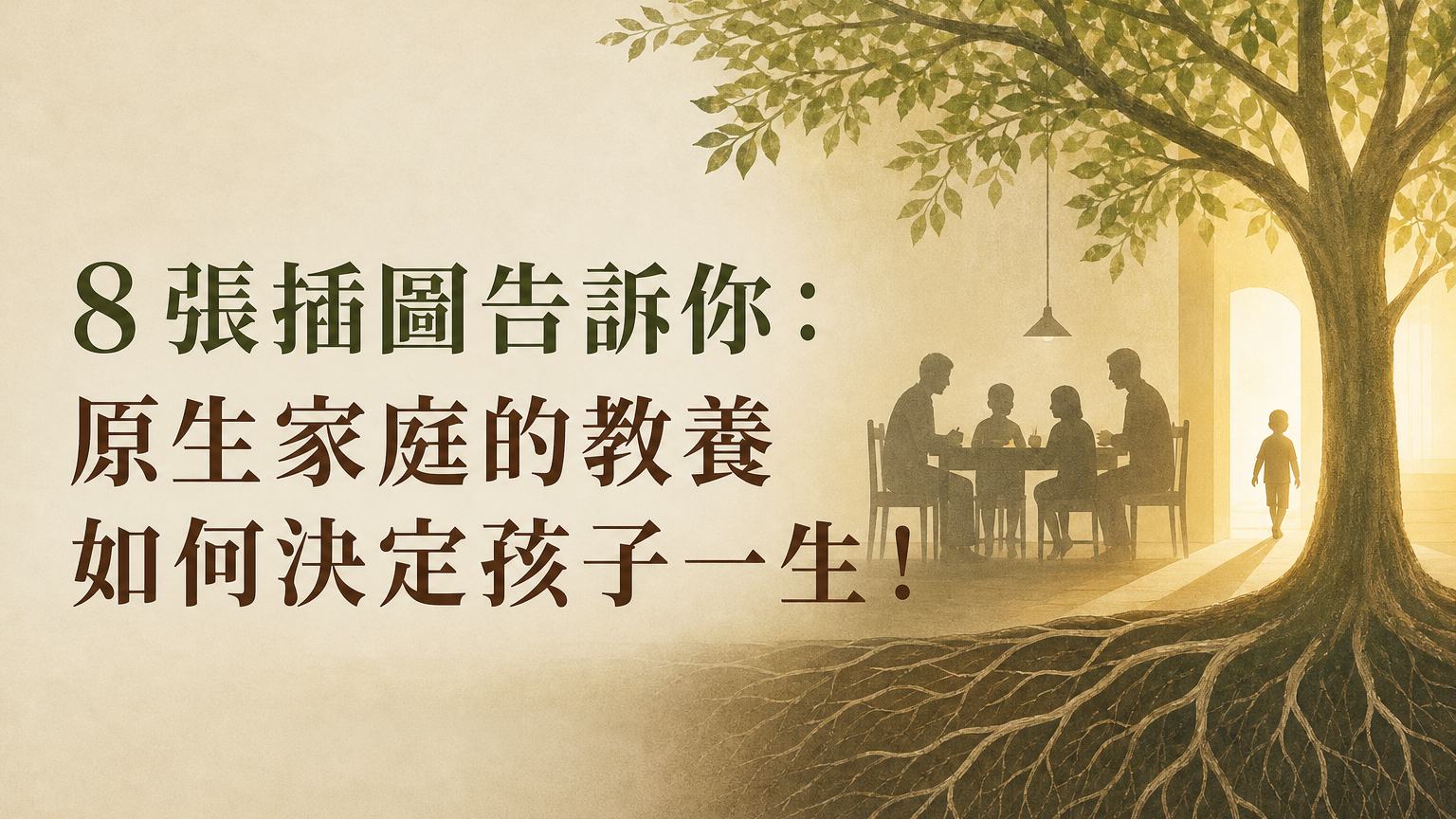 ８張插圖告訴你：原生家庭的教養 如何決定孩子一生！