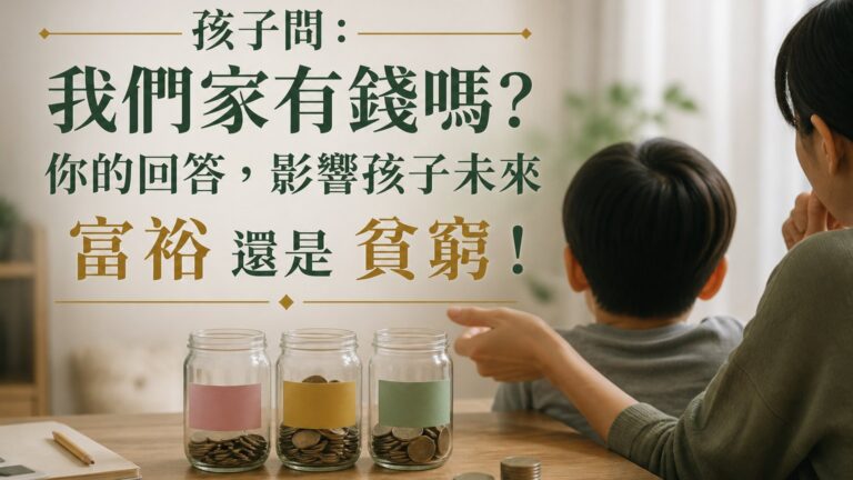 孩子問：我們家有錢嗎？你的回答，影響孩子未來 富裕 還是 貧窮！