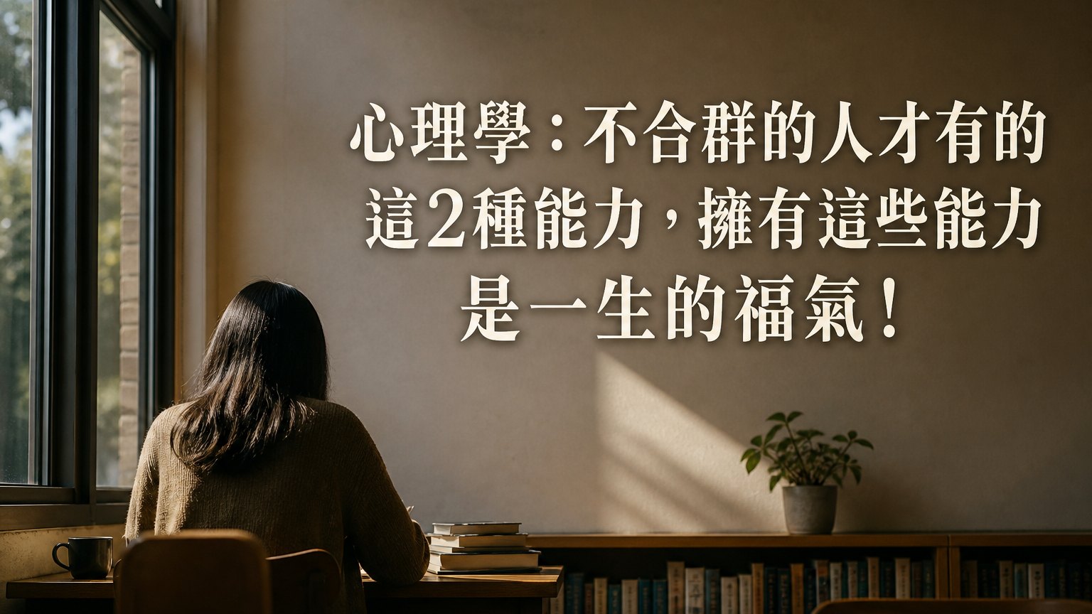 心理學：不合群的人才有的這2種能力，擁有這些能力 是一生的福氣！