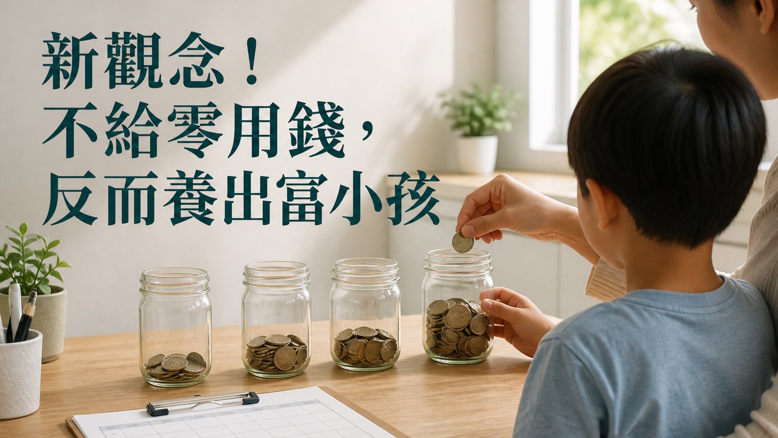 新觀念！不給零用錢，反而養出富小孩