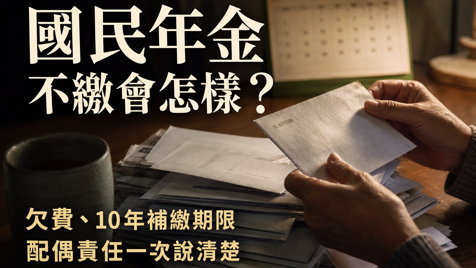 國民年金不繳會怎樣？欠費、10年補繳期限與配偶責任一次說清楚
