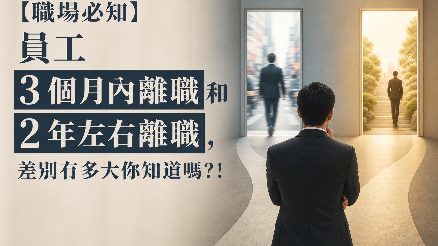 【職場必知】員工 3 個月內離職和 2 年左右離職，差別有多大你知道嗎？！