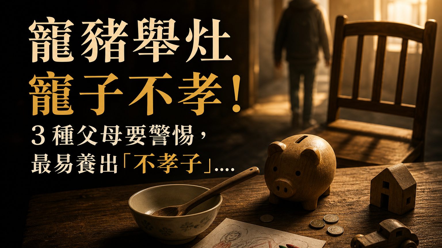 寵豬舉灶 寵子不孝！３種父母要警惕，最易養出「不孝子」…