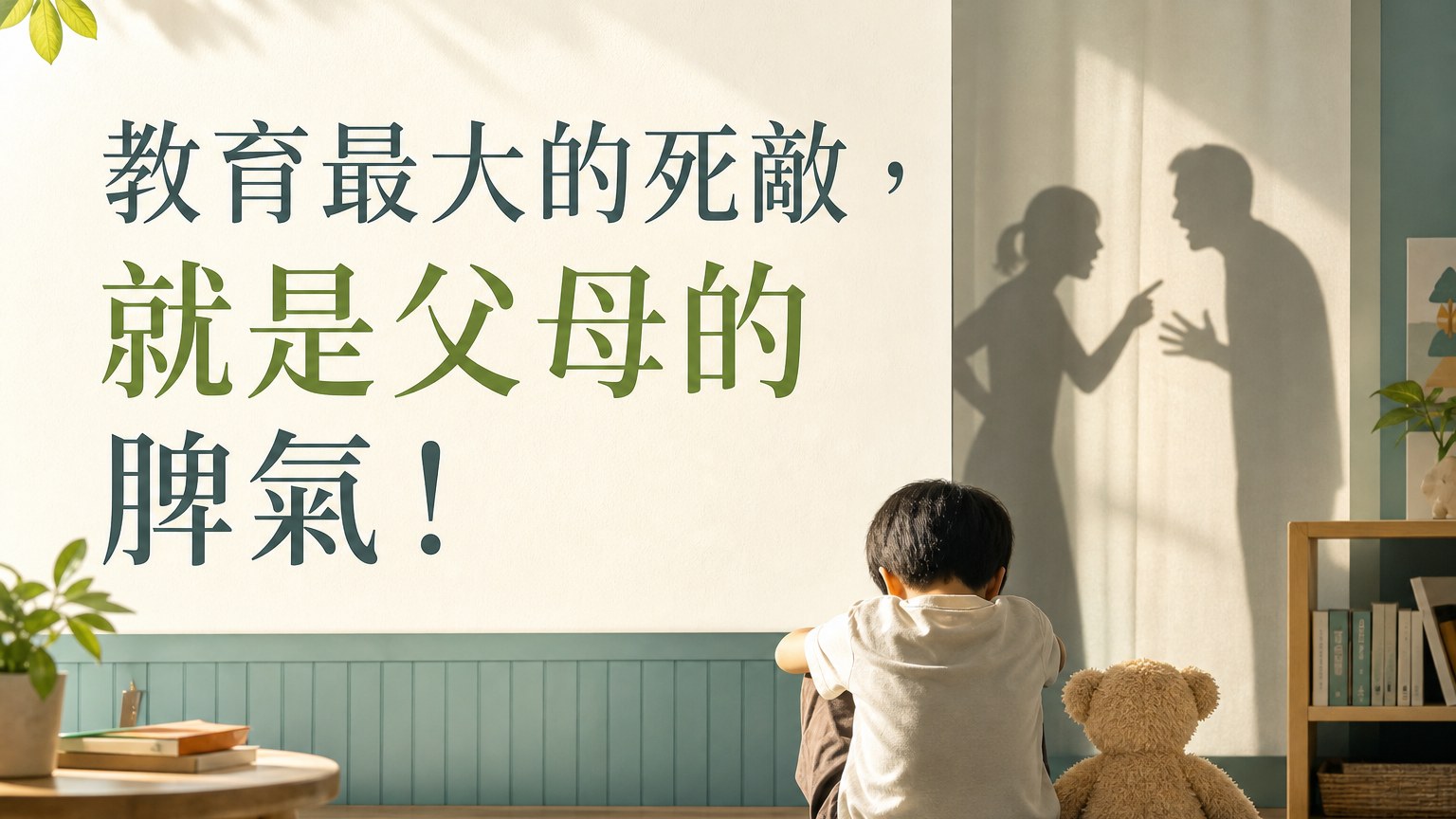 教育最大的死敵，就是父母的 脾氣！
