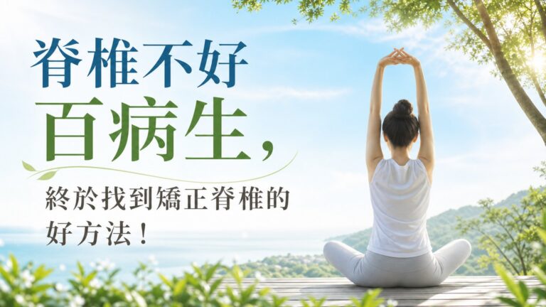 脊椎不好百病生，終於找到矯正脊椎的好方法！ (歡迎分享給 需要久坐的朋友~)