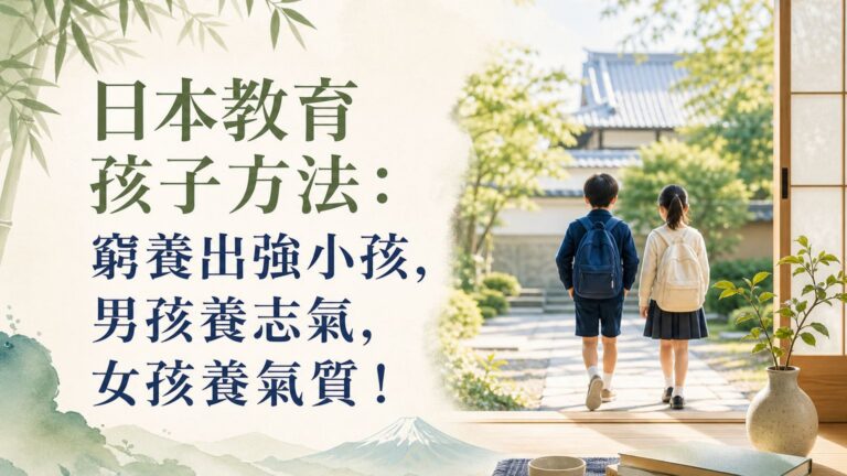 日本教育孩子方法：窮養出強小孩，男孩養志氣，女孩養氣質！