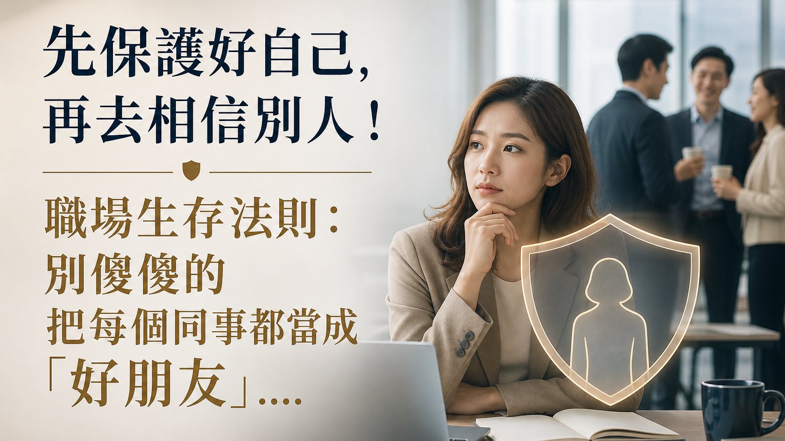 先保護好自己，再去相信別人！ 職場生存法則：別傻傻的 把每個同事都當成「好朋友」…