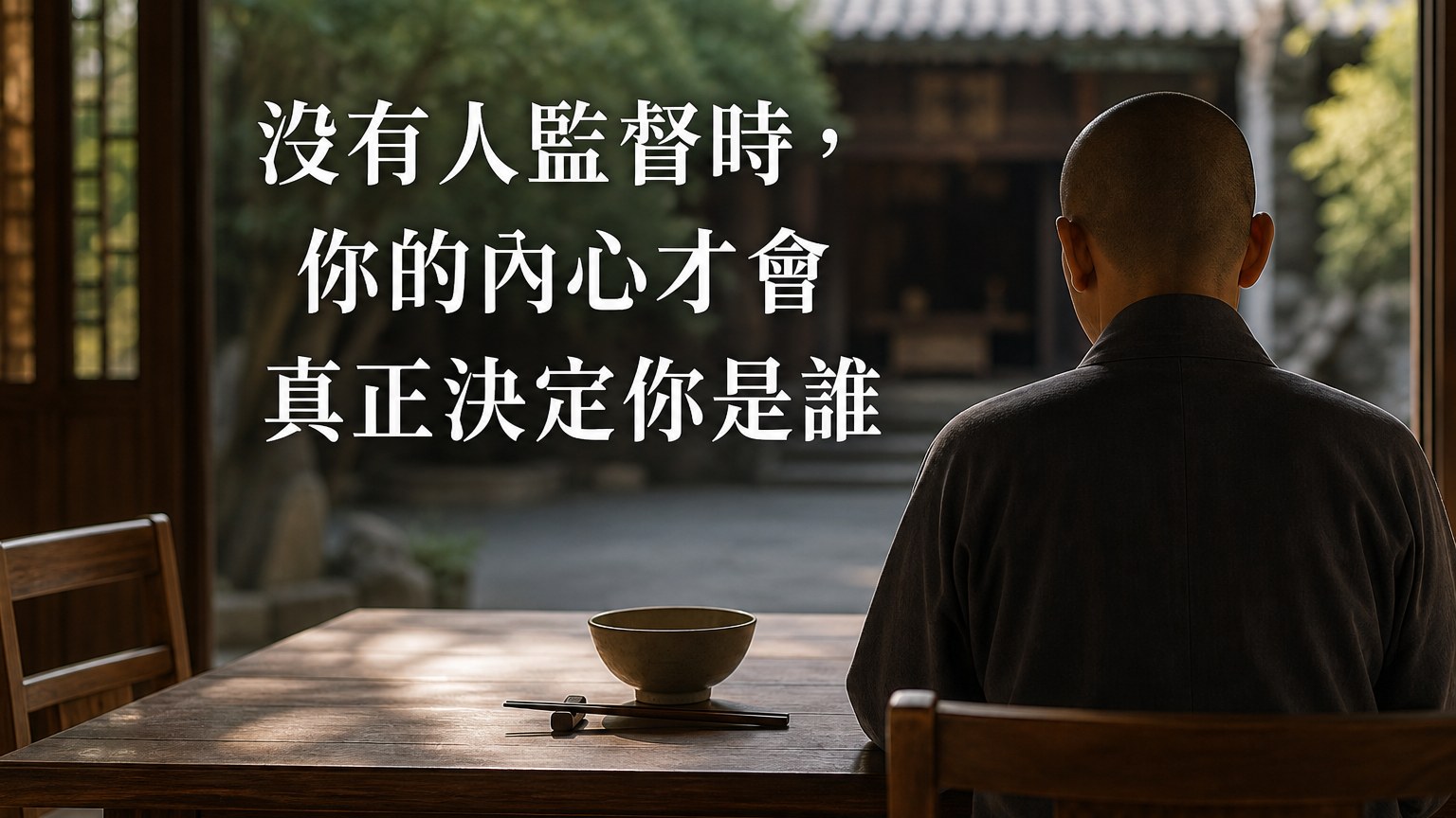一個來訪者問 法師：當您只有 自己一個人時 會不會吃肉呢？法師的回答 太絕了…