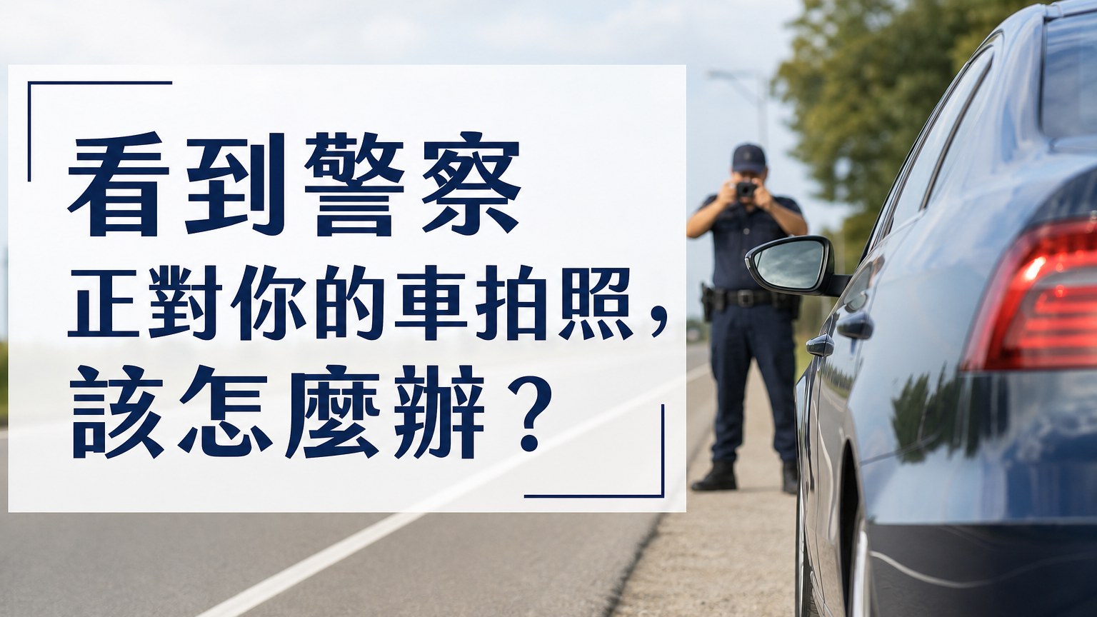 看到警察 正對你的車拍照，該怎麼辦？免吃罰單的小秘訣教給你！