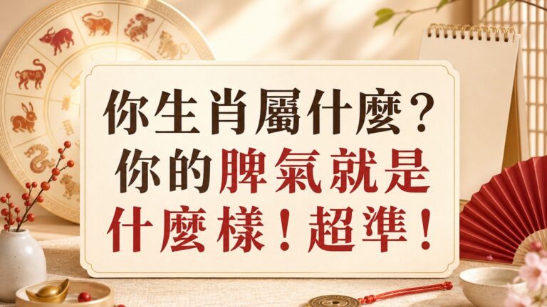 你生肖屬什麼？你的脾氣就是什麼樣！超準！