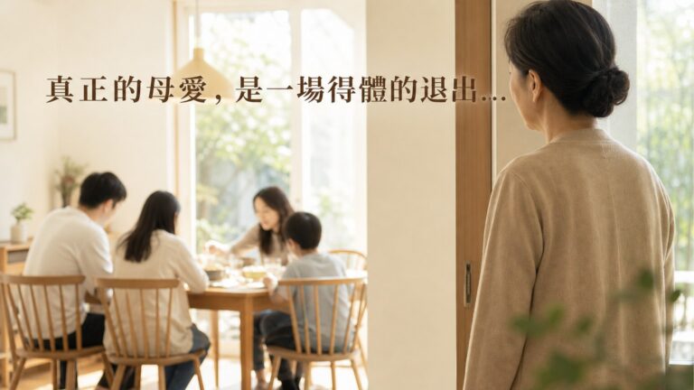真正的母愛，是一場得體的退出… （作為母親／婆婆 都該看看…）