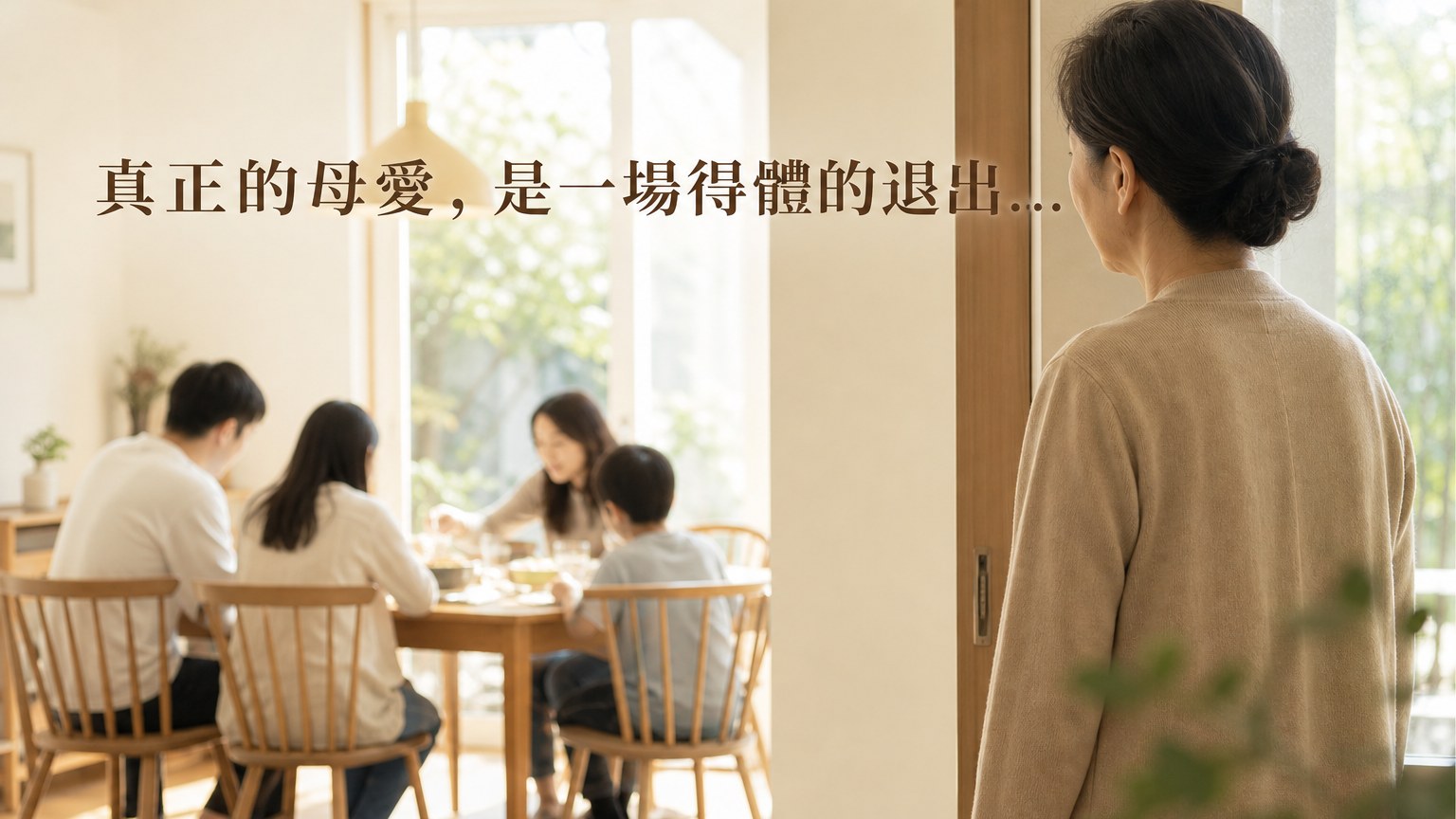 真正的母愛，是一場得體的退出… （作為母親／婆婆 都該看看…）