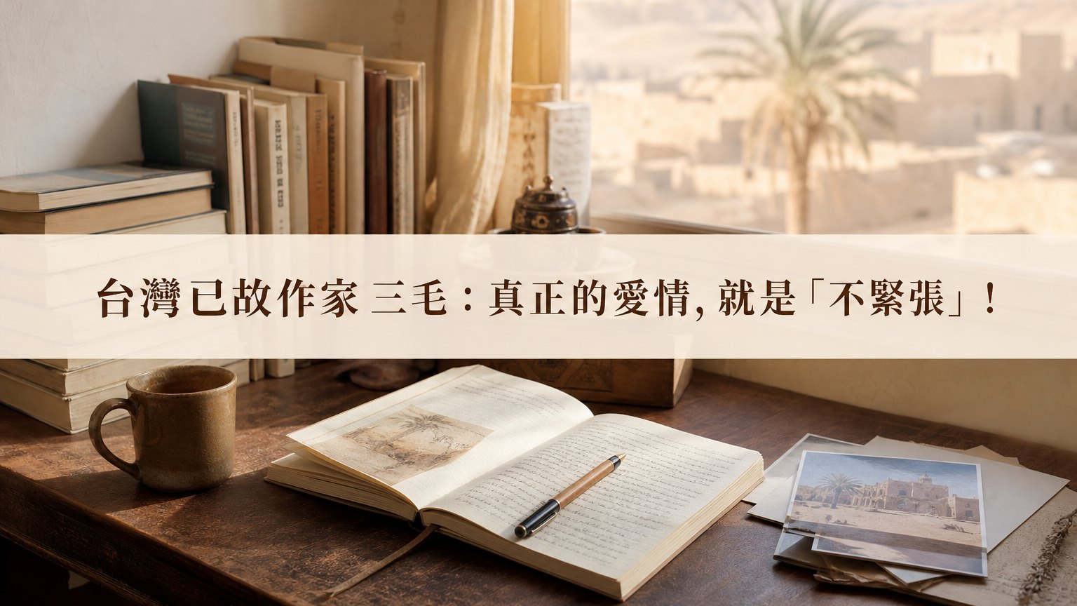 台灣已故作家 三毛：真正的愛情，就是「不緊張」！字字入心，使人平靜的 １２句話…