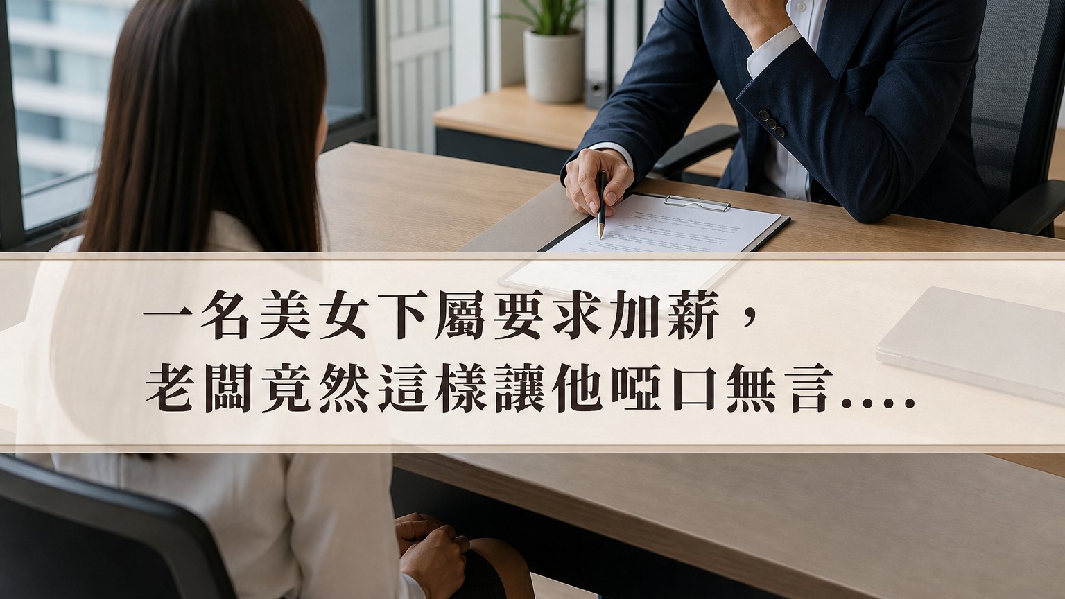 一名美女下屬要求加薪，老闆竟然這樣讓他啞口無言…