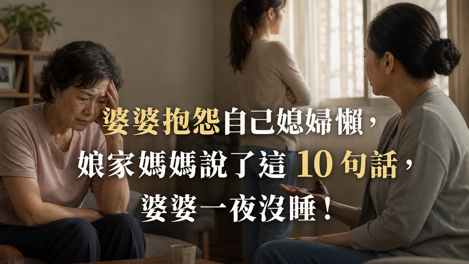 婆婆抱怨自己媳婦懶，娘家媽媽說了這 10 句話，婆婆一夜沒睡！