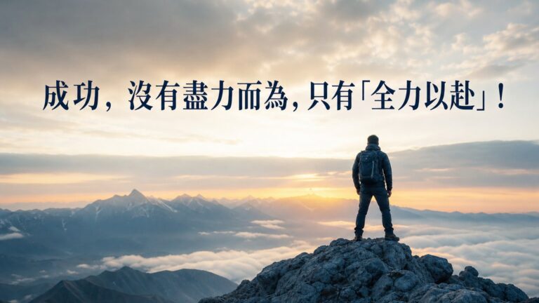 成功，沒有盡力而為，只有「全力以赴」！ 3 個經典故事，改變你的職場生涯……