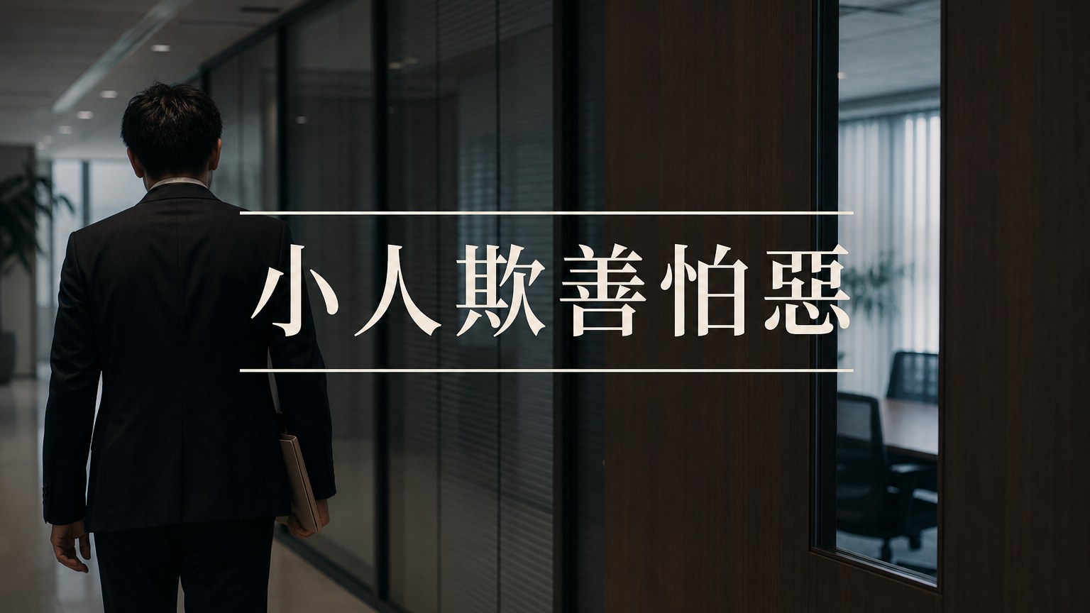 小人總是欺善怕惡！學會職場四招，別再受人欺負