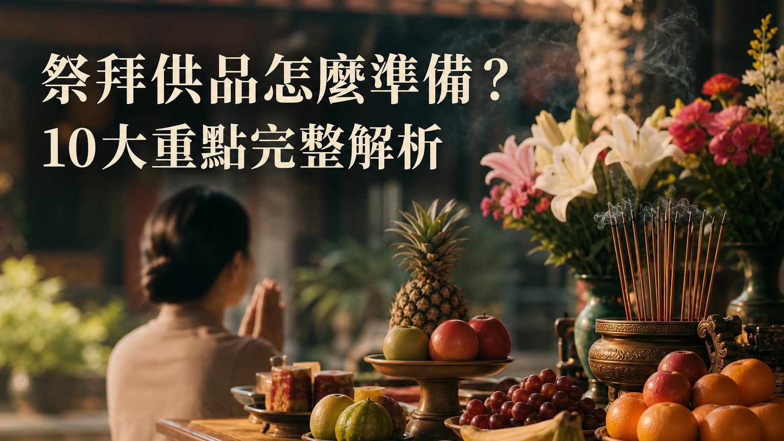 不是隨便的水果都能放上供桌！很多人不知道，拜拜時一定要拜這10種水果，才能招財神，財源滾滾！