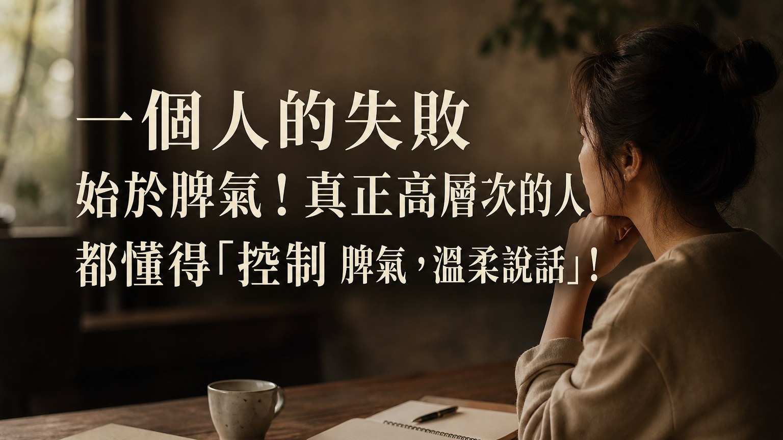一個人的失敗始於脾氣！真正高層次的人都懂得「控制 脾氣，溫柔說話」！