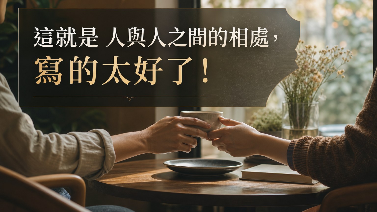這就是 人與人之間的相處，寫的太好了！