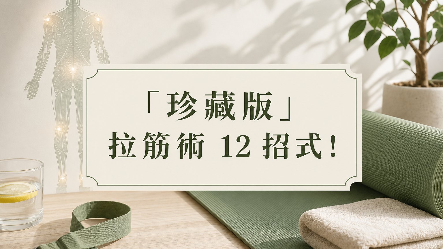 「珍藏版」拉筋術 12 招式！跟著學讓你長壽 10 年，別說 有好康的 我都沒說…