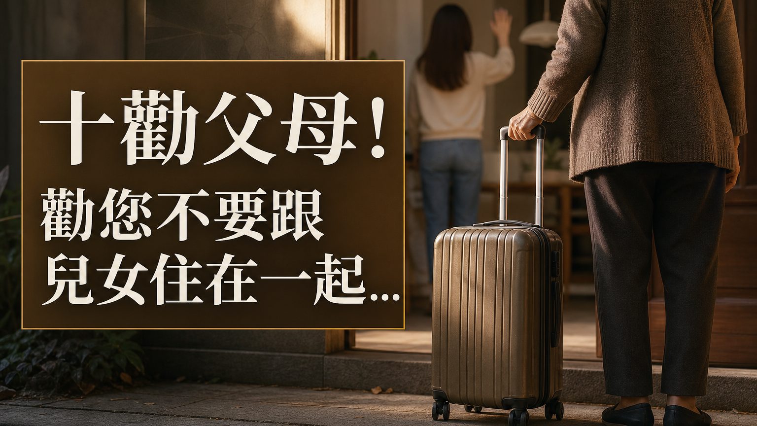 十勸父母！勸您不要跟兒女住在一起… ( 中肯分析，每個人都該看！)