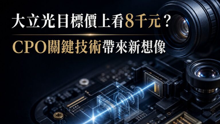 大立光目標價上看8千元？CPO關鍵技術帶來新想像