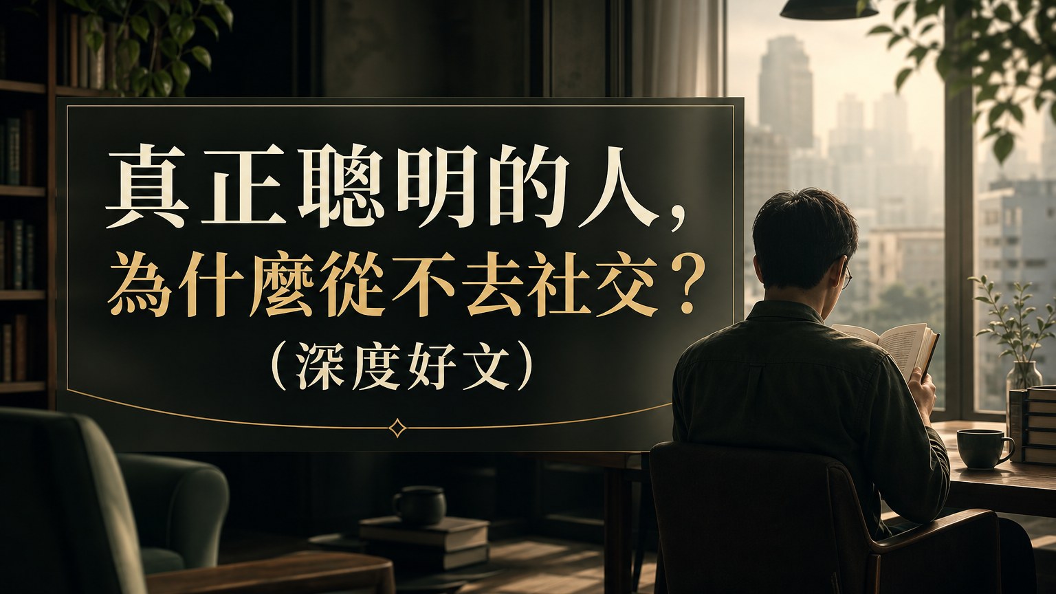 真正聰明的人，為什麼從不去社交？ (深度好文)