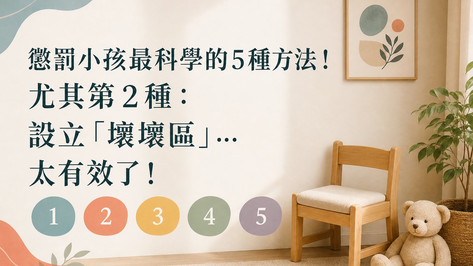 懲罰小孩最科學的５種方法！尤其第２種：設立「壞壞區」… 太有效了！