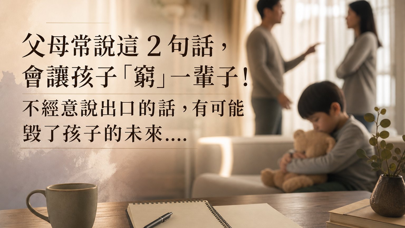 父母常說這 2 句話，會讓孩子「窮」一輩子！不經意說出口的話，有可能 毀了孩子的未來…