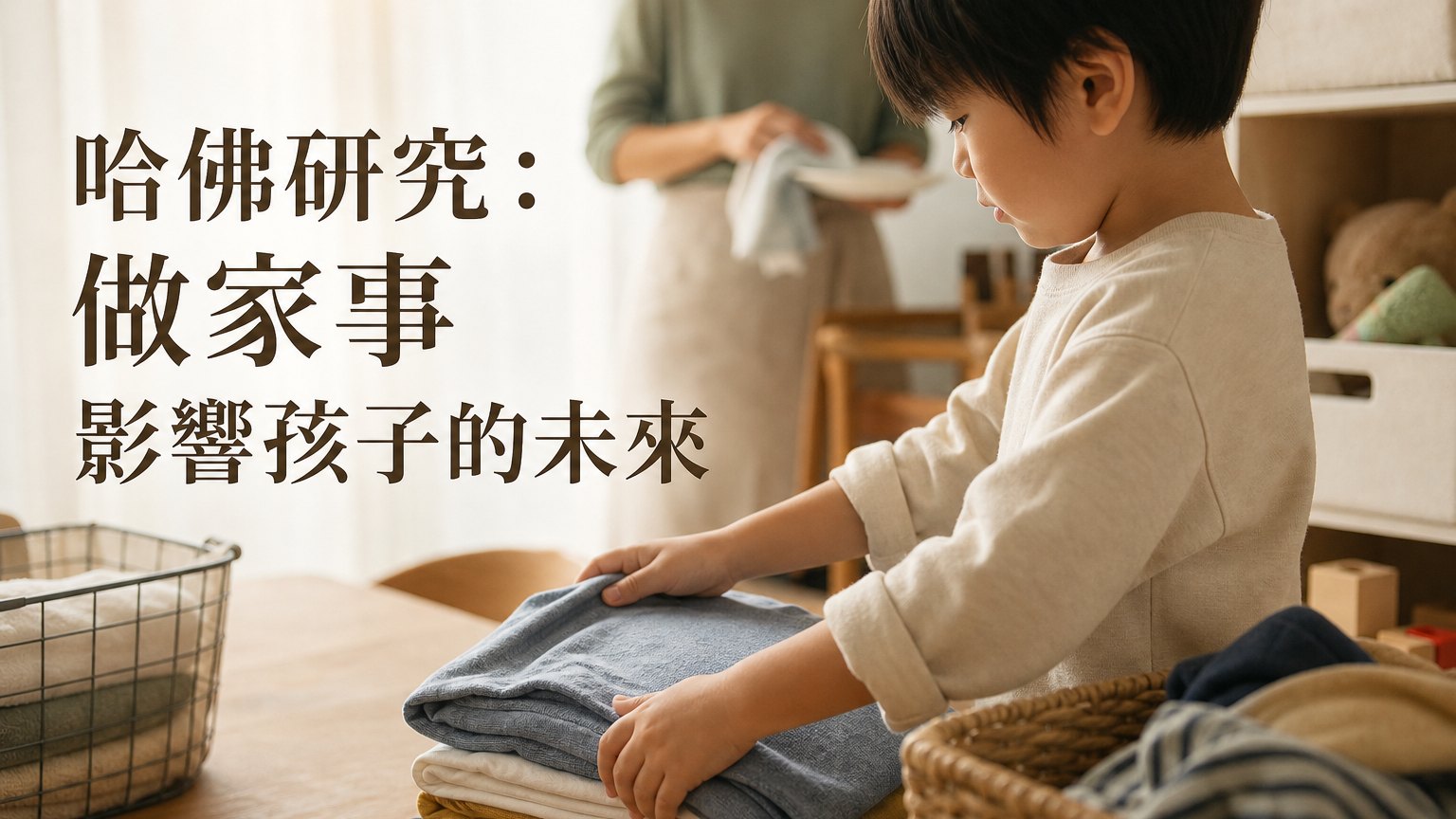哈佛大學研究發現：「做家事」影響孩子的未來！