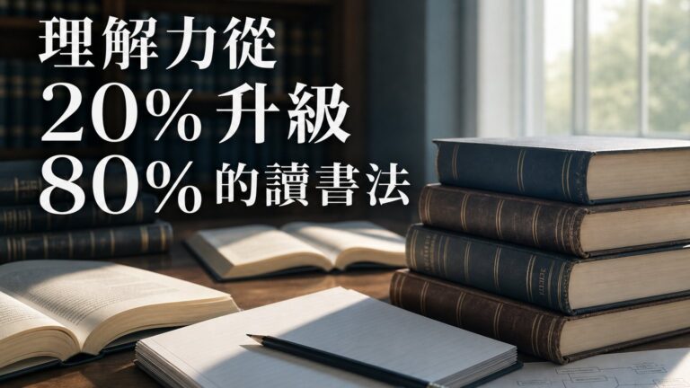 東大第一名畢業的美女律師：教你理解力從 20% 升級 80% 的讀書法！