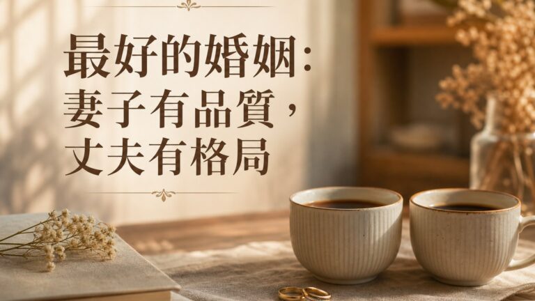 結婚多年，夫妻依舊恩愛！最好的婚姻：妻子有品質，丈夫有格局