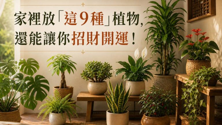 家裡放「這 9種」植物，不但保平安，還能讓你招財開運！ （家裡一定要放！）