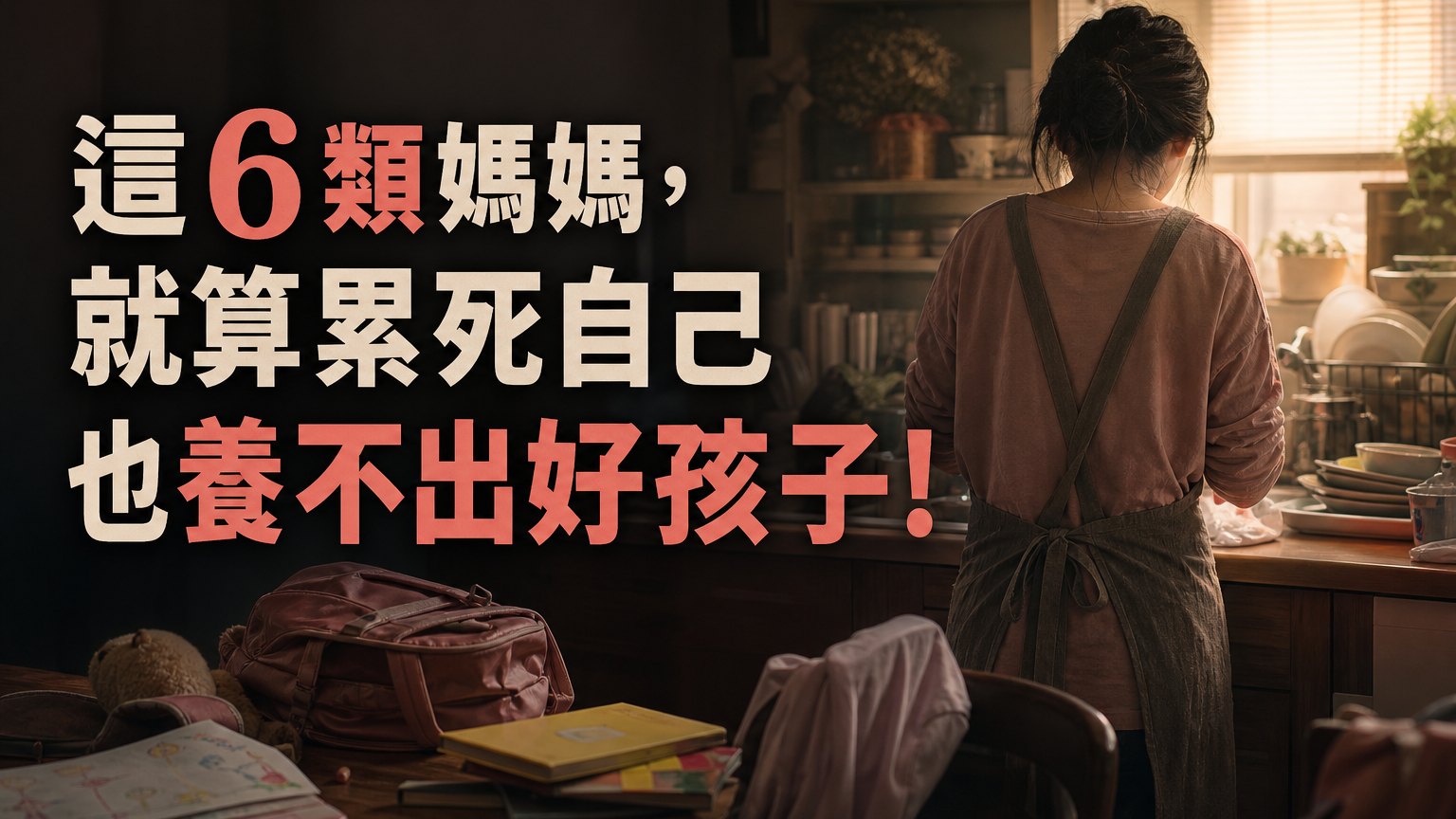 這６類 媽媽，就算累死自己 也養不出好孩子！很多家長 第一個就中槍了…
