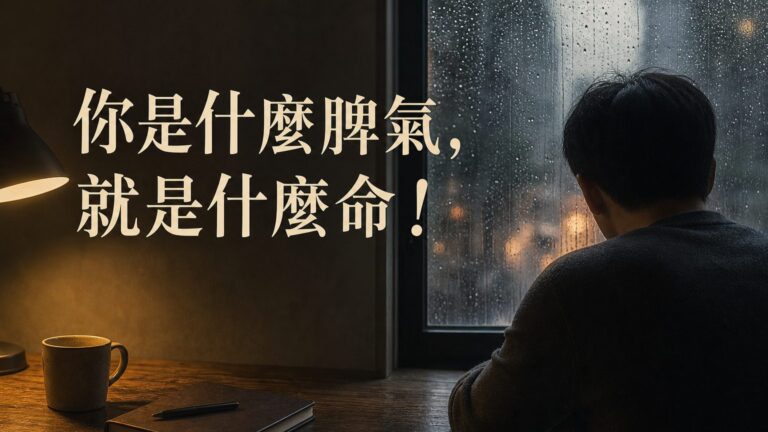 你是什麼脾氣，就是什麼命！
