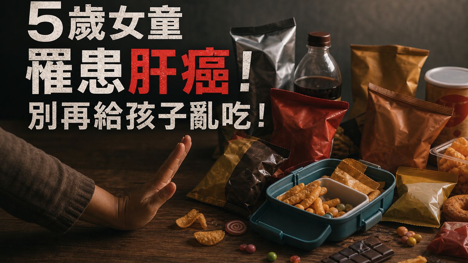 5 歲女童罹患肝癌！醫生警告：這 9種零食，恐把癌症吃進肚，別再給孩子亂吃！