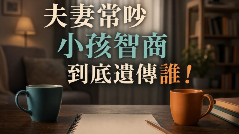 夫妻常吵 小孩智商到底遺傳誰！ 別再吵了，原來答案是「這樣」！(但後天努力，也很重要…)