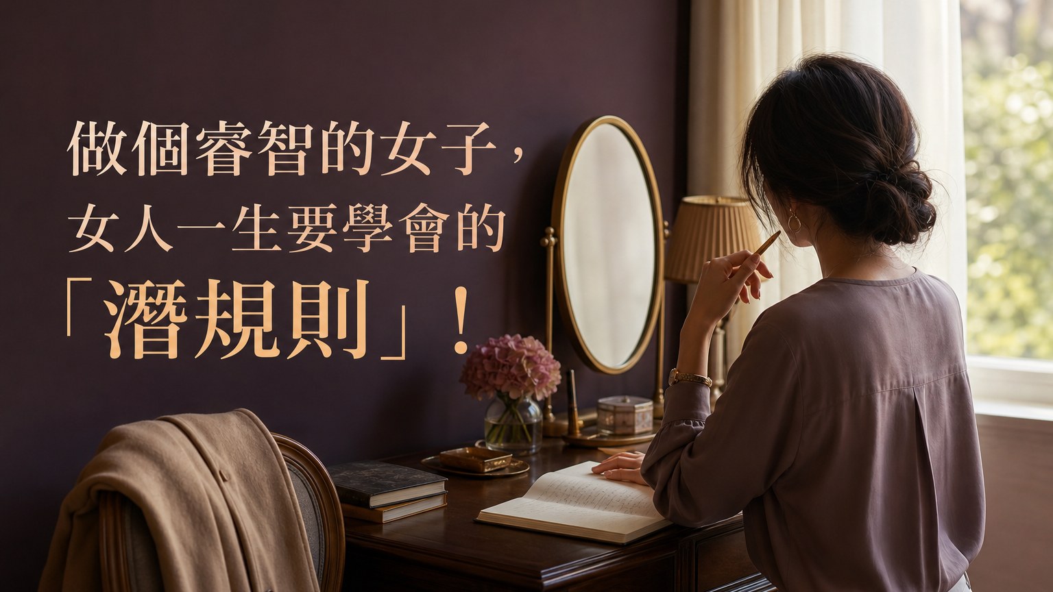 做個睿智的女子，女人一生要學會的「潛規則」！（記住，有些事情，是愛情給不了的…）