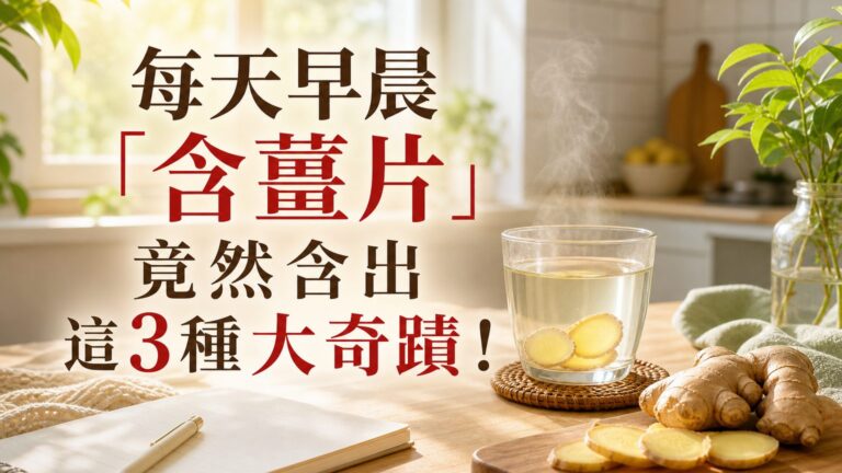 每天早晨「含薑片」竟然含出這 3種大奇蹟！ 要是早個 5年知道就好了….