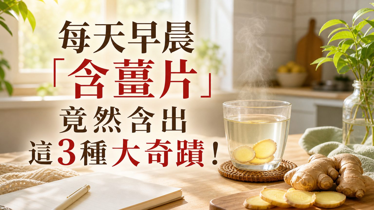 每天早晨「含薑片」竟然含出這 3種大奇蹟！ 要是早個 5年知道就好了….