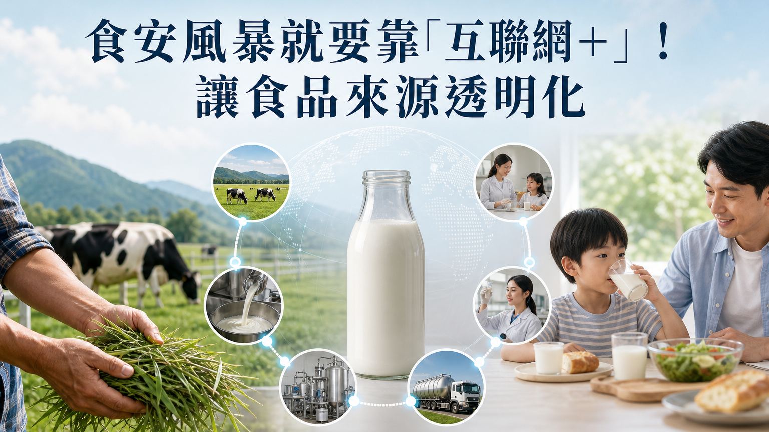 食安風暴就要靠「互聯網＋」！利用群眾募的牛奶更顯珍貴，讓食品來源透明化…