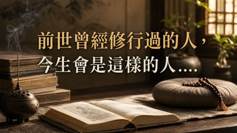 沒想到，前世曾經修行過的人，今生來到世上會是 這樣的人…