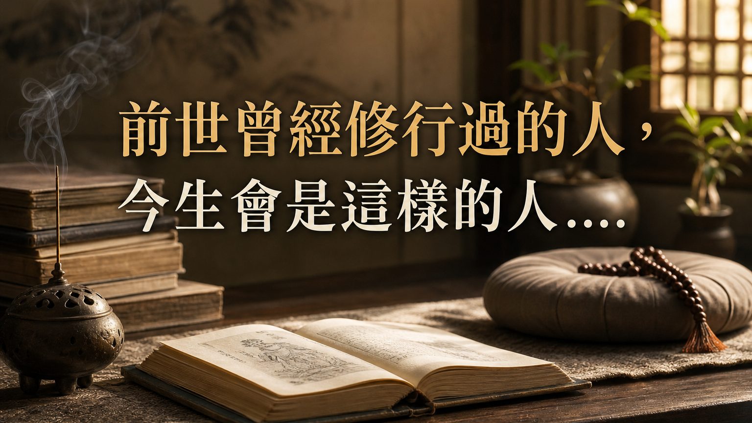 沒想到，前世曾經修行過的人，今生來到世上會是 這樣的人…