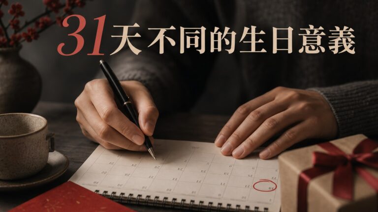 你是哪天呢？ 31 天不同的生日意義~（我的很準耶！！）